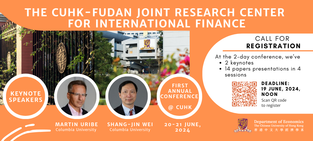 Programme - The 1st Annual Conference of CUHK-Fudan Joint Research Centre for International Conference